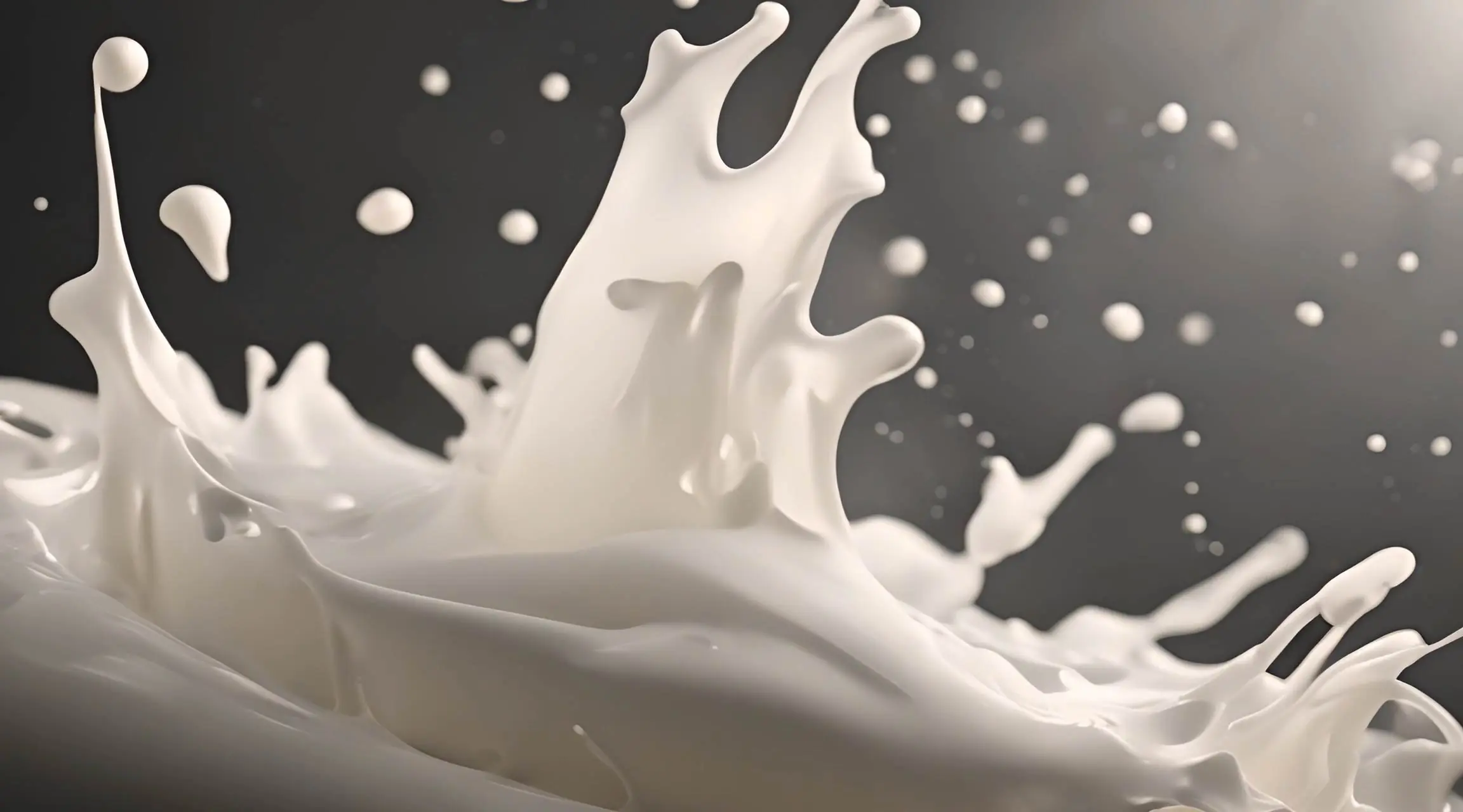 Creamy Milk Splash in Slow Motion Background
